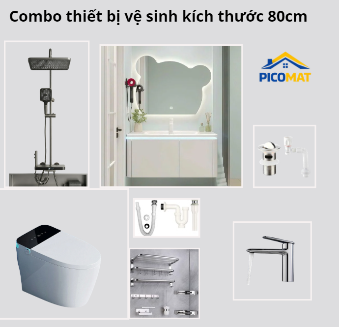 Combo Thiết Bị Vệ Sinh + Bồn Cầu Thông Minh
