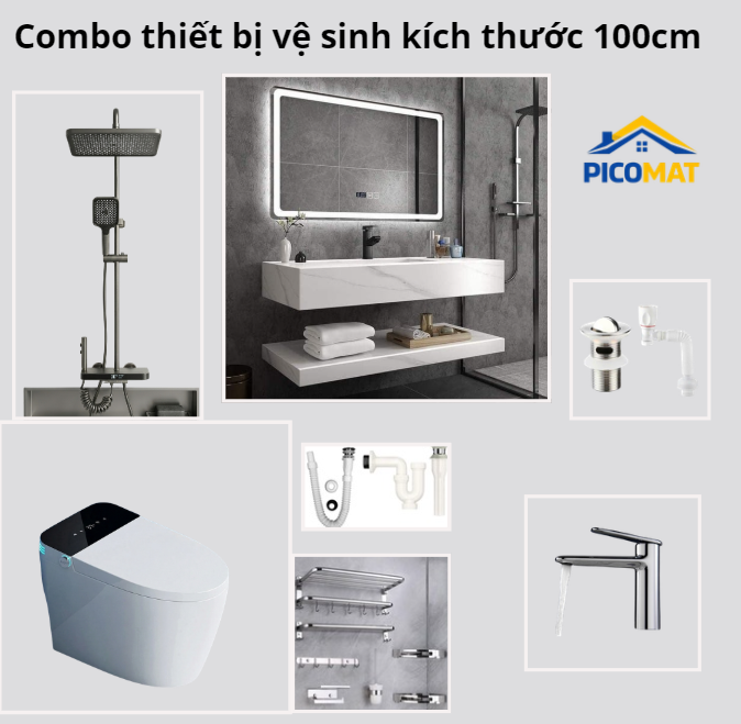Combo Thiết Bị Vệ Sinh + Bồn Cầu Thông Minh