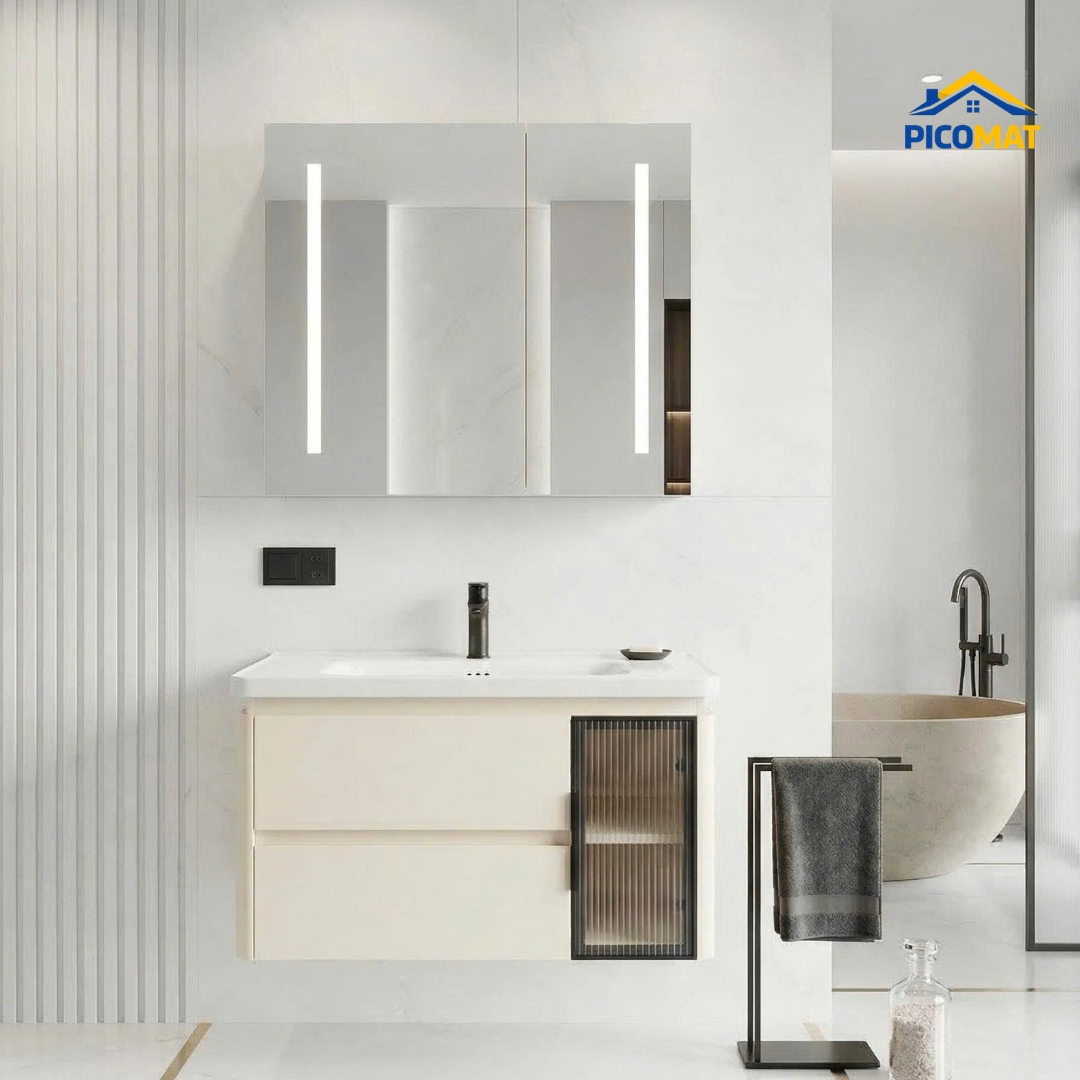 Bộ Tủ Chậu Lavabo Cao Cấp PC02