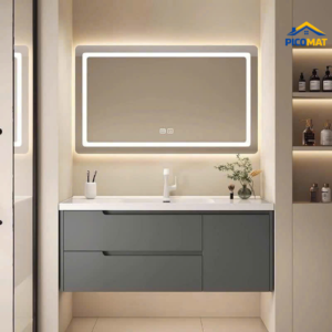 Bộ Tủ Chậu Lavabo Cao Cấp + Gương Tấm M21