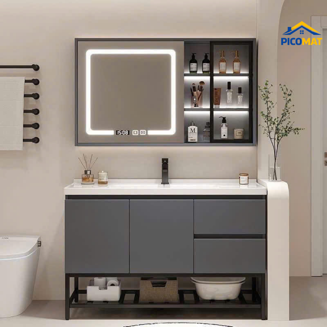 Bộ Tủ Chậu Lavabo Cao Cấp 666