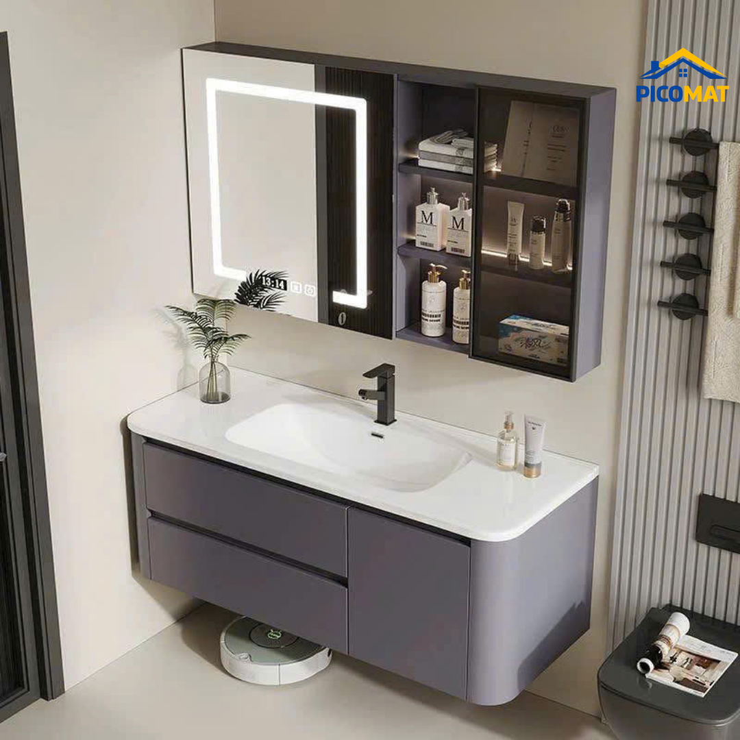Bộ Tủ Chậu Lavabo Cao Cấp PC01